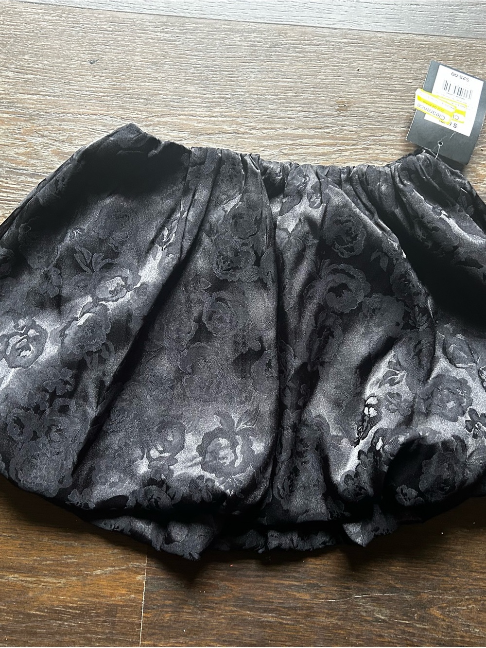 The Classic Black Floral Bubble Skirt - Kids